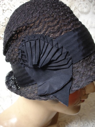Famous Fashion Designers 1920s on 1920 S Horsehair Cloche Hat Accented With Grosgrain Ribbon